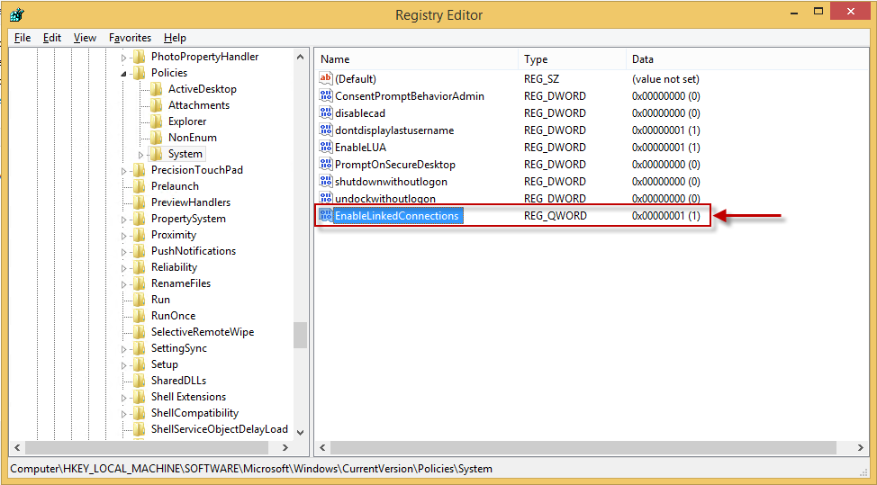 Enable Linked Connections