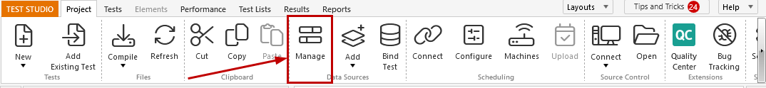 Manage Button