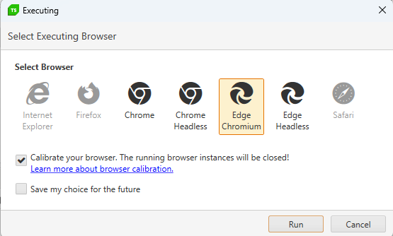 Select browser