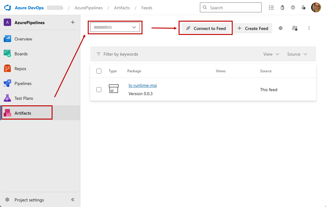 Artifacts and Feed in Azure