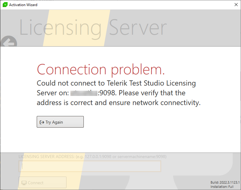 no server installed