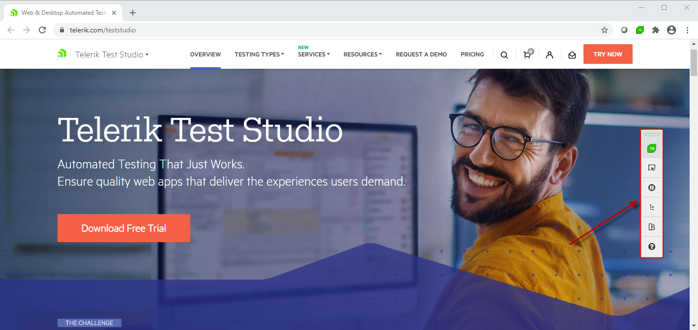 Browser with attached recorder