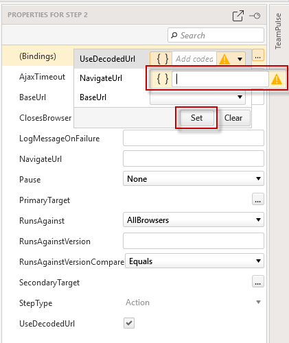 Use variable from API test in a web test