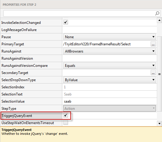 Trigger jQuery
