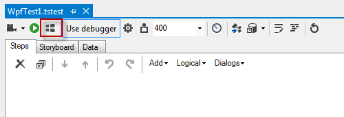 Configure WPF app button