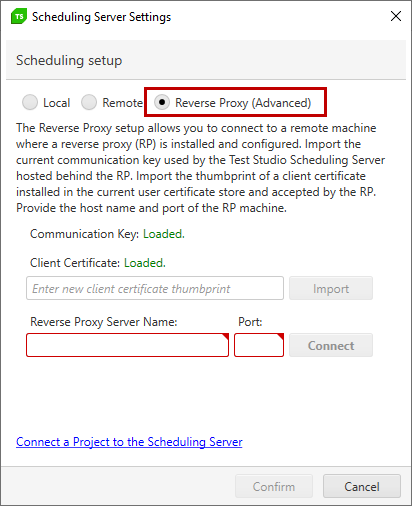 Reverse proxy connect