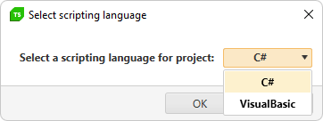 Choose coding language