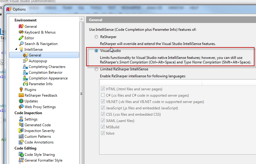 VS IntelliSense