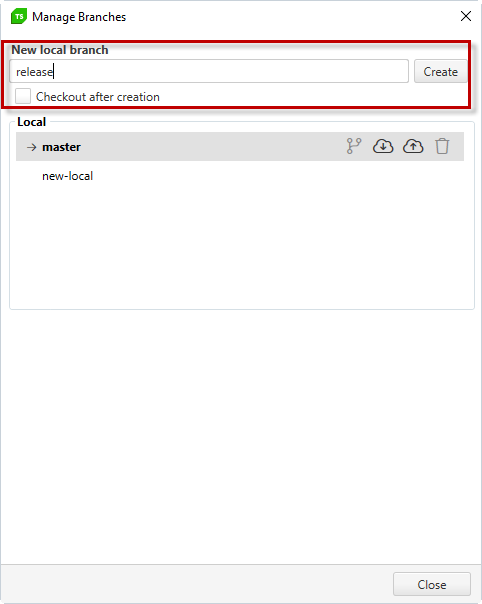 Create Branch