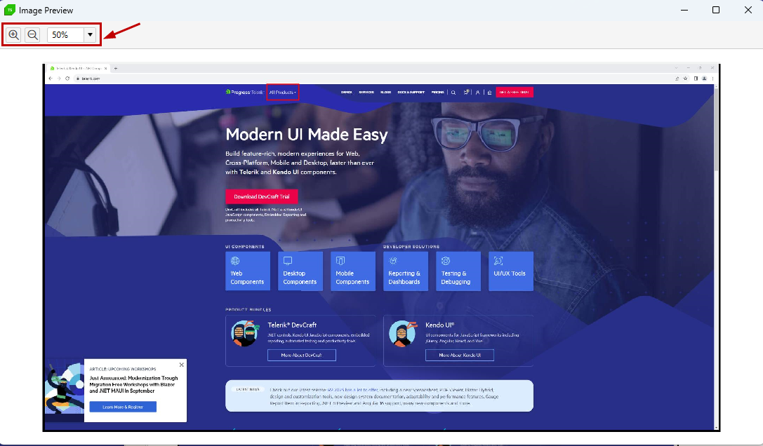Image preview