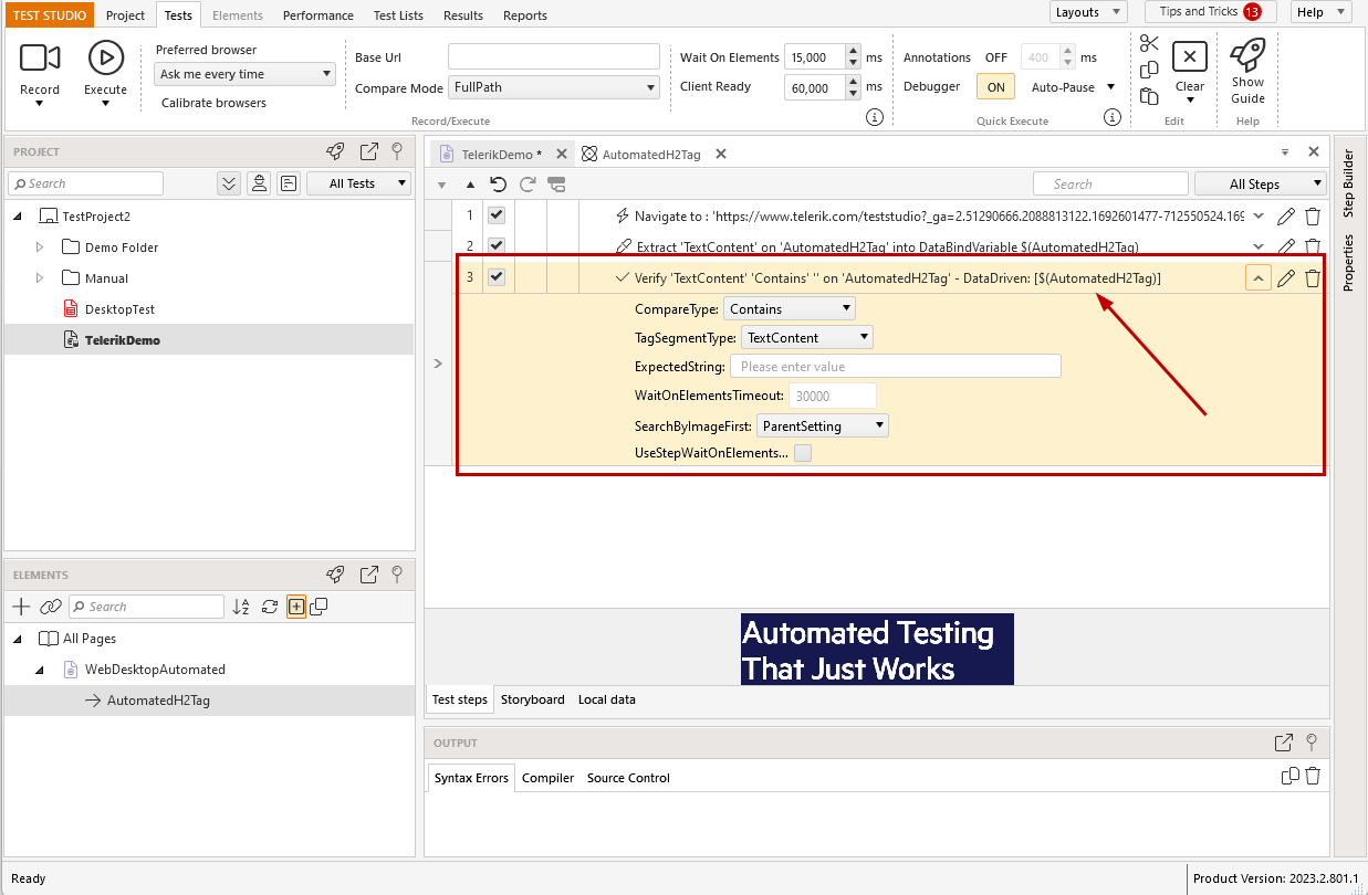 Data binding properties