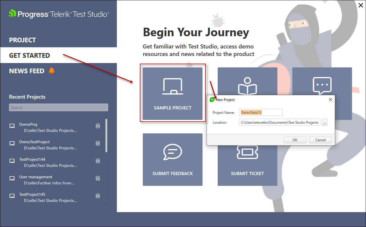 Get Started Projects