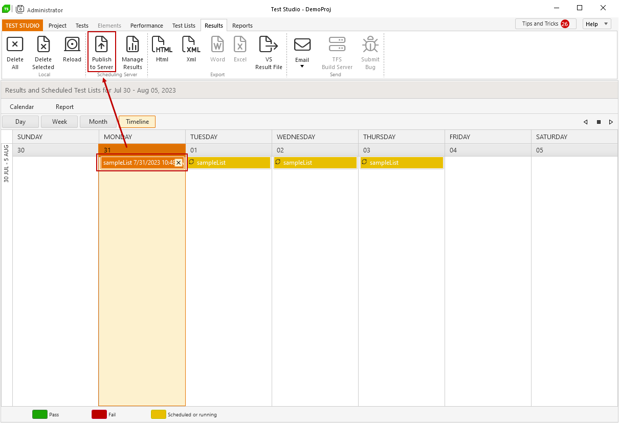 Publish to Server