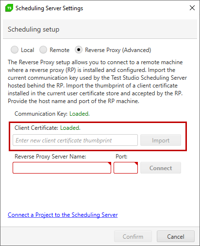 Reverse proxy connect- certificate