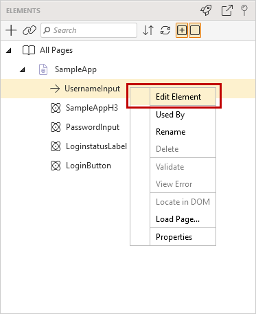 Edit Element