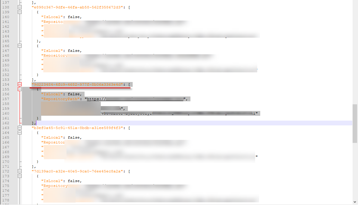 Project guid section in webuiteststudio.json