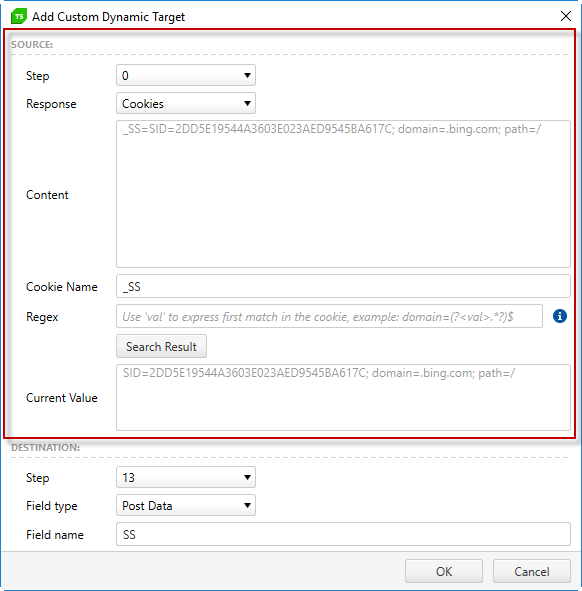 Source Section Properties