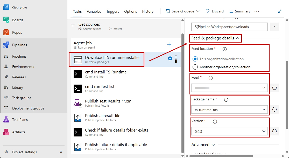 Download Universal Package task