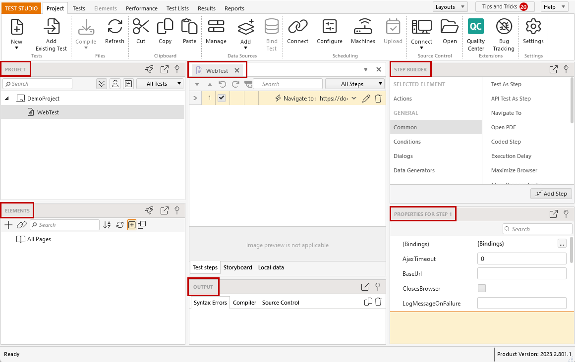 High Productivity layout