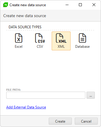 Bind XML file