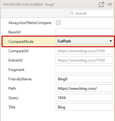 Change compare mode