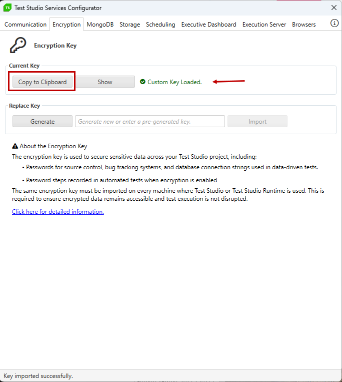 Copy current Key