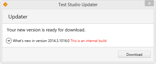Release notes for detected new version