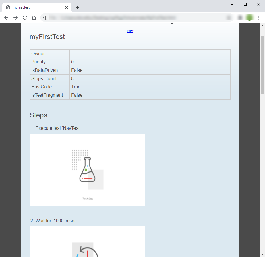 Exported HTML