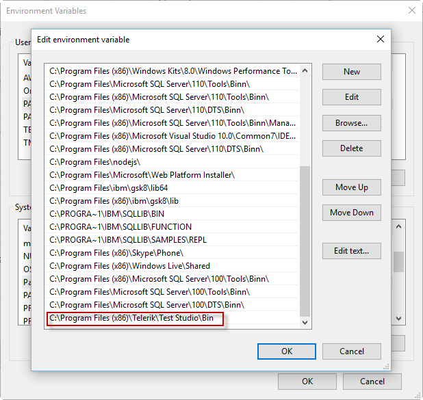 Edit System Variable