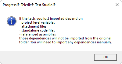 External dependencies