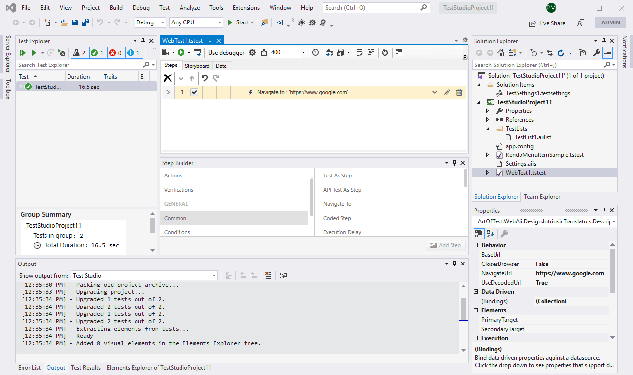 Light Visual Studio
