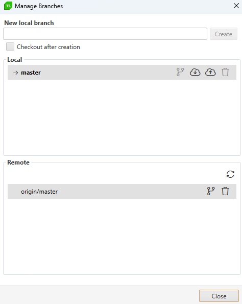 New Branch Remote Repo