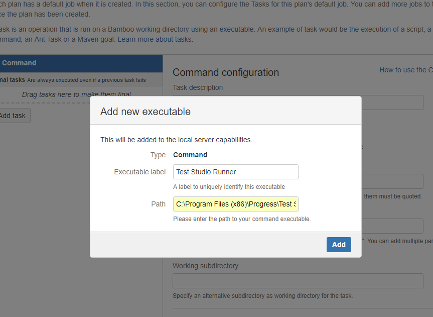 Add new executable