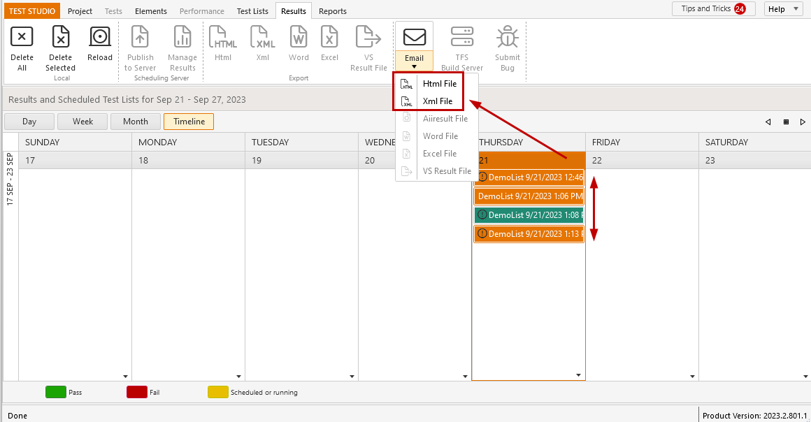 Email multiple HTML/Xml