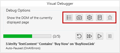 Visual Debugger in Paused mode