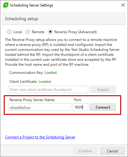 Run via proxy