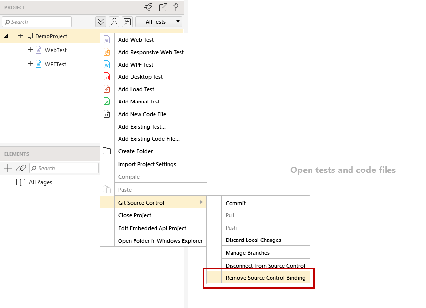 Connect to Git Local Project