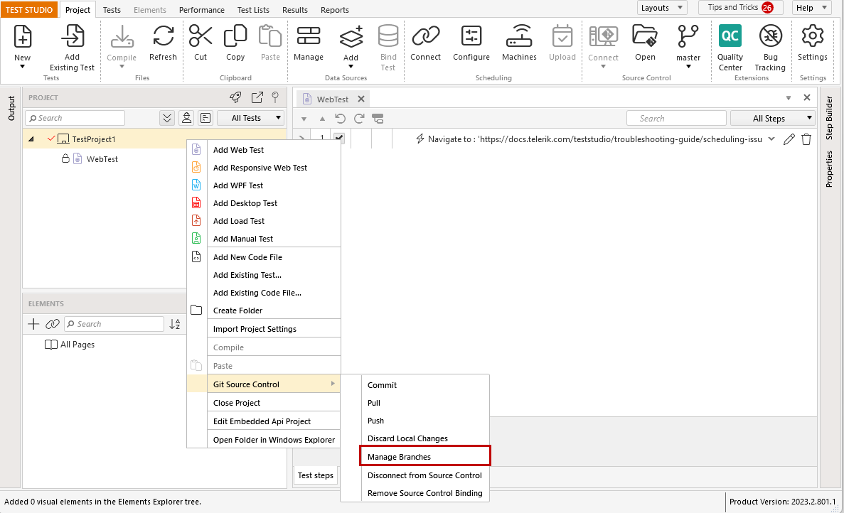 Manage Branches
