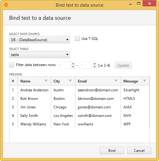 Bind test