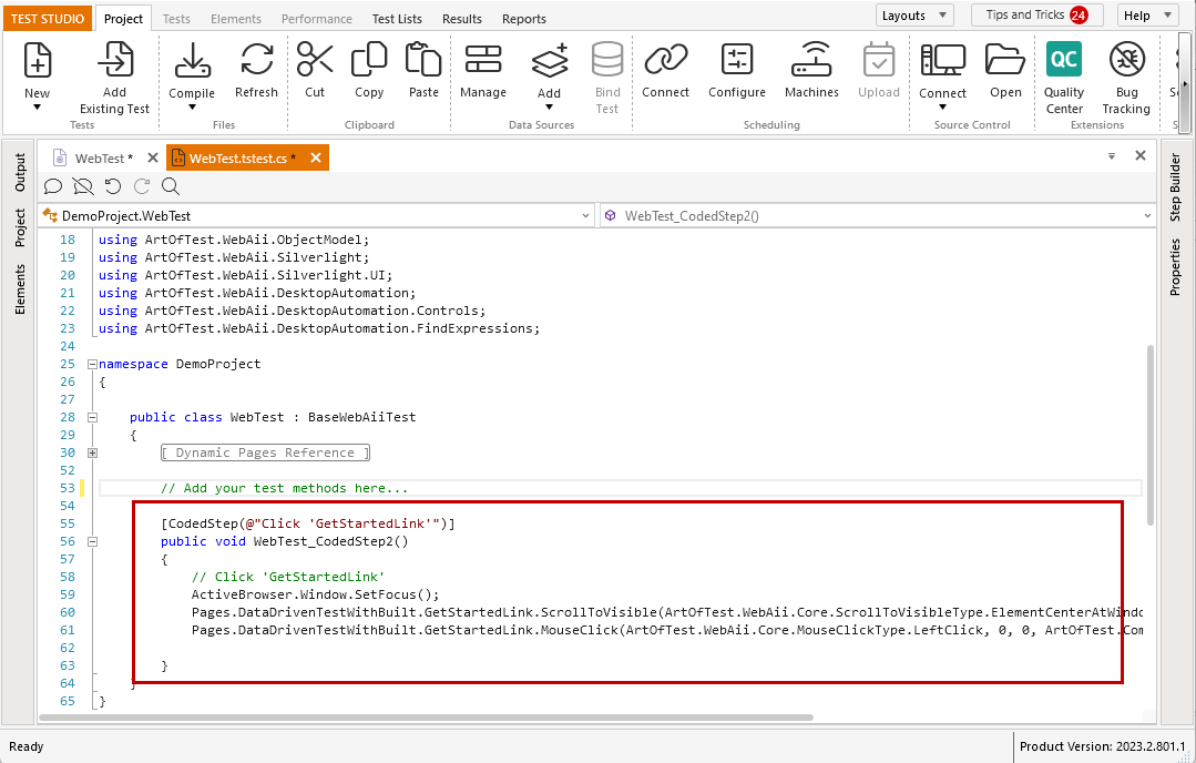 Custom code added