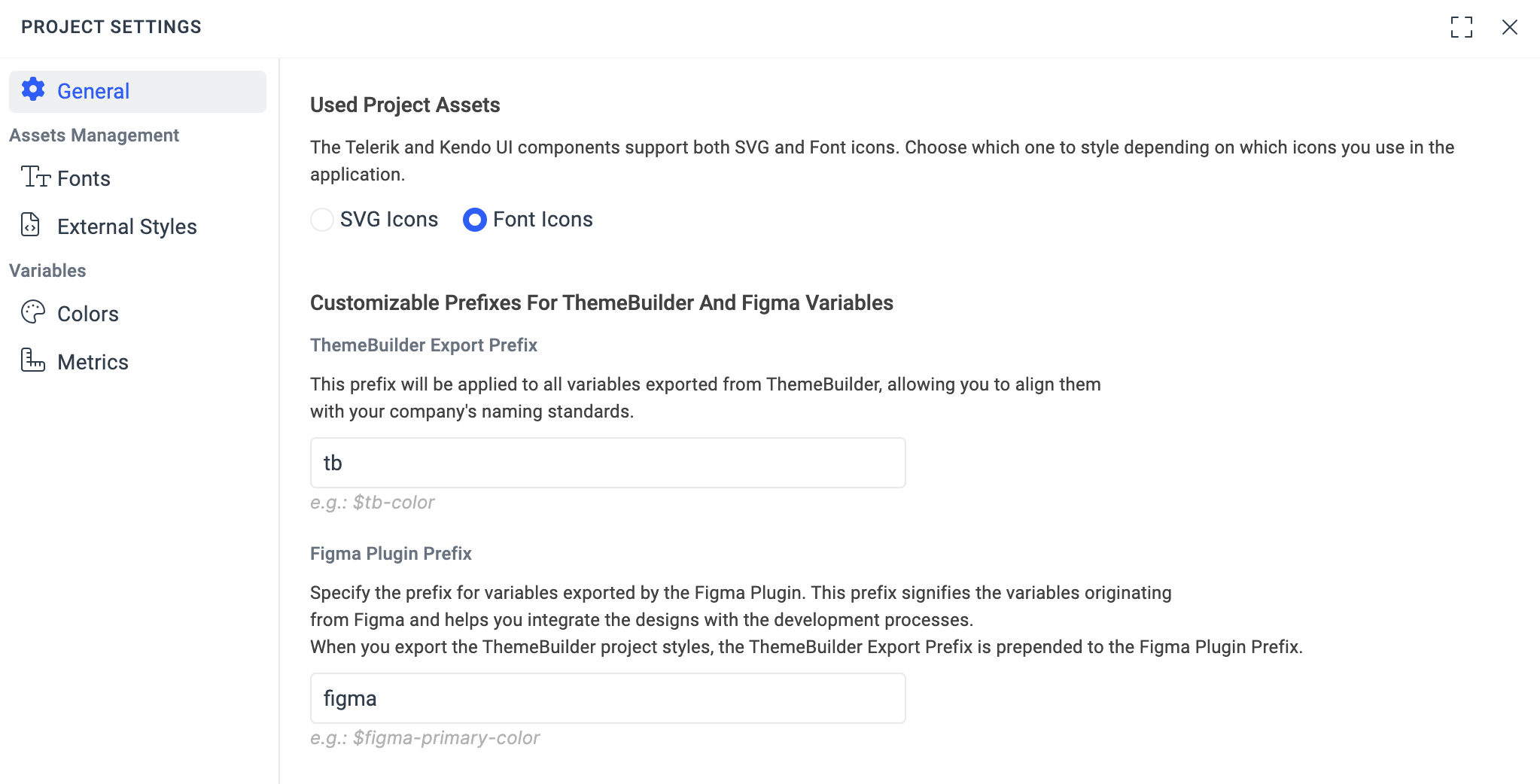 Changing the icon type in Progress ThemeBuilder