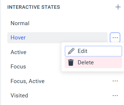 Remove interactive states
