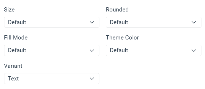 Button Default values