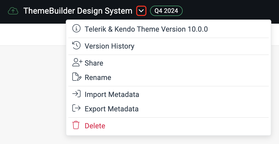 Project menu dropdown open.