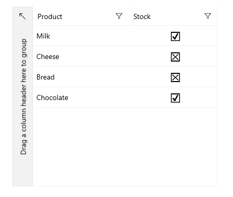 WinUI Boolean Column