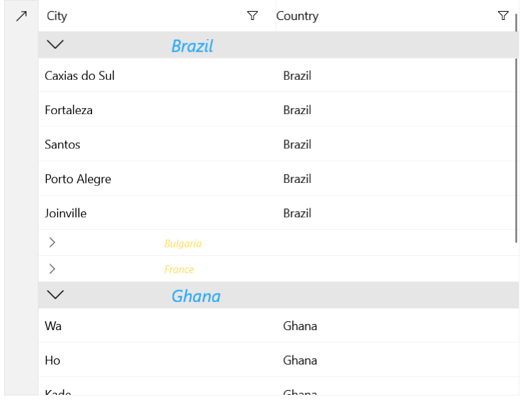 WinUI Group Header Styling Example