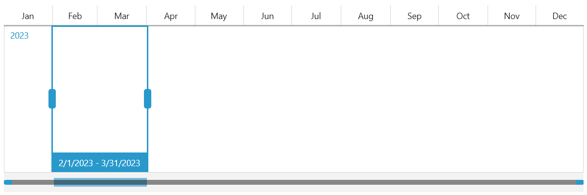 RadTimeBar with selected interval