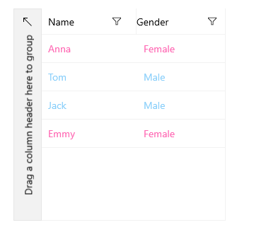 WinUI Cell Content Style Selector
