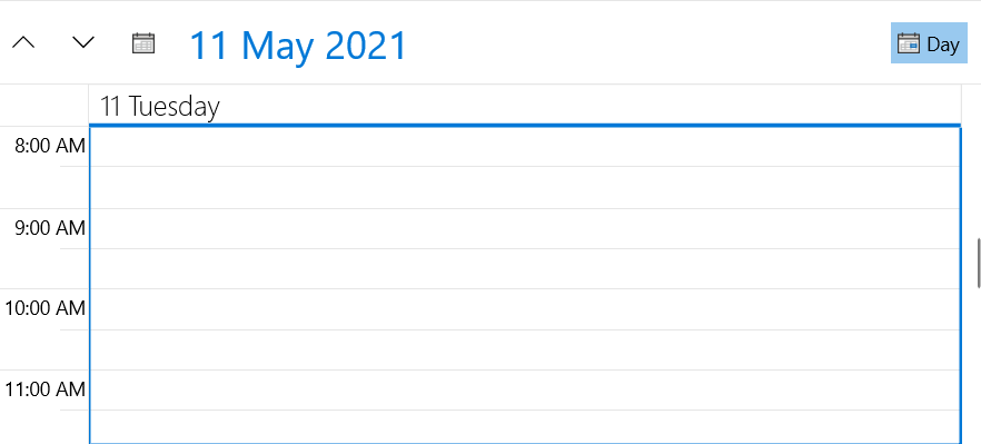 WinUI radscheduler features timeruler scrolling 1