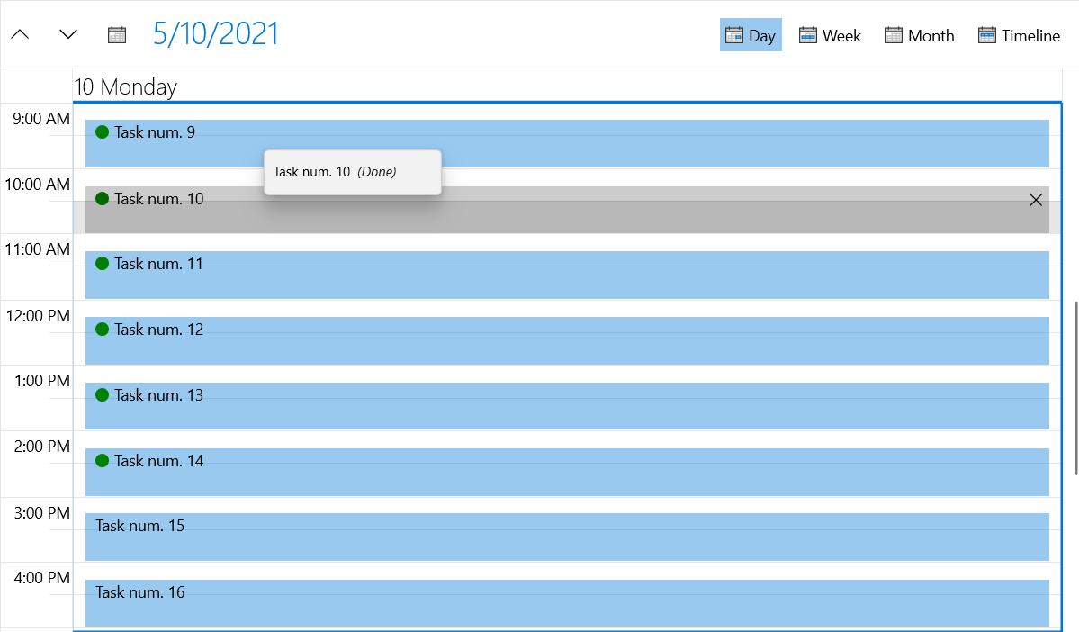 WinUI RadScheduler with Custom AppointmentItemContentTemplate and ToolTipTemplate